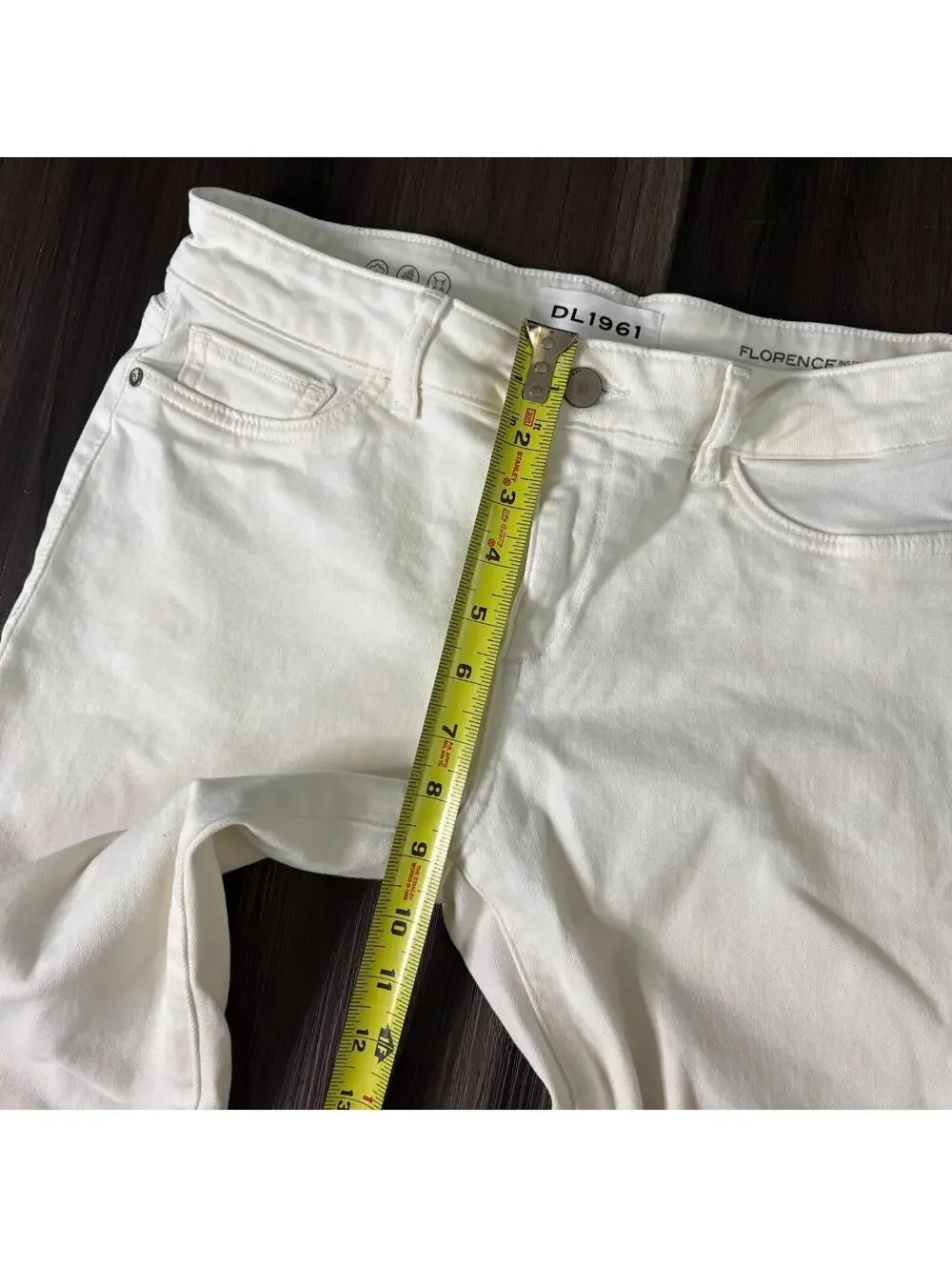 DL1961 Florence InstaSculpt Skinny White Jeans Women's Size 28